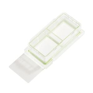 Cell Culture Slide, 2 Chamber, 3 x 1 in. Slide Siz