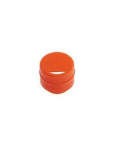 Cap Insert, Orange, Polypropylene, Non-sterile, Fo