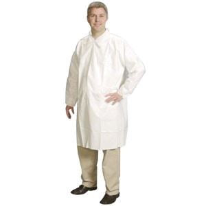 ComforTech Lab Coat, White, Inset Sleeve, Tapered