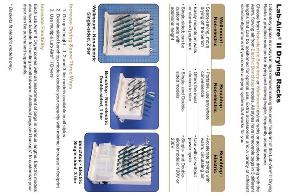 DRYING RACK,BENCHTOP,3TIER,2SIDE,NONELEC