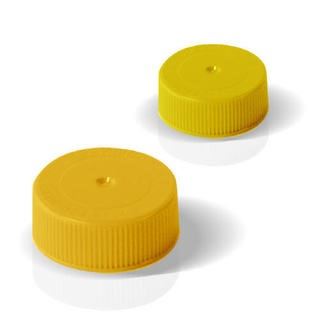 Screw Caps, Yellow, for 50 mL DigiTUBE