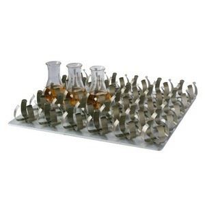 Platform with spring clamps for 30 x 100ml flasks