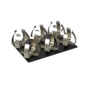 Platform with spring clamps for 6 x 250-300ml flas